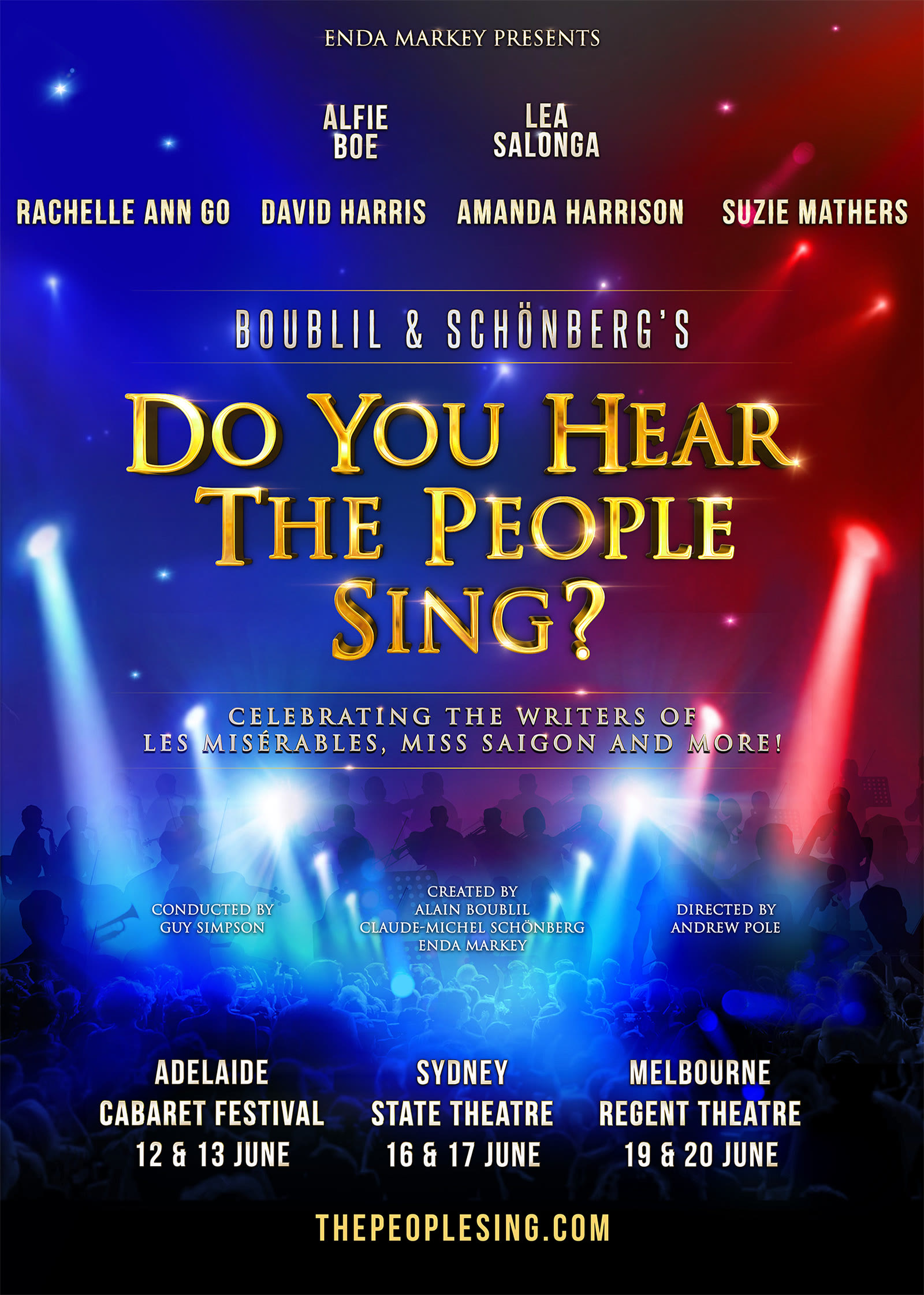 Do You Hear The People Sing? 2020 Australian tour artwork