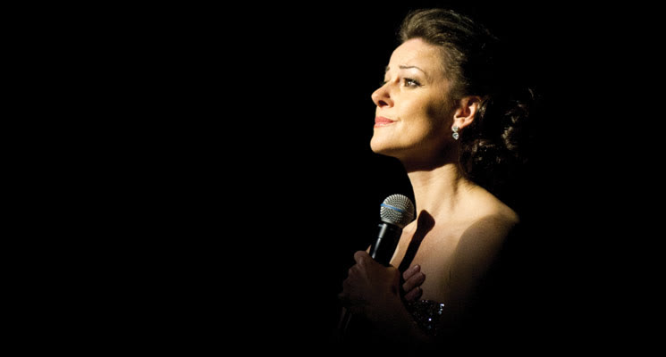Ruthie Henshall singing in Side By Side By Sondheim
